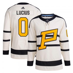 Cruz Lucius Pittsburgh Penguins Adidas Authentic 2023 Winter Classic Jersey (Cream)