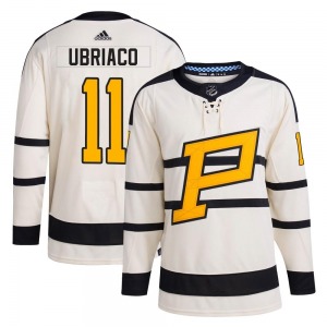 Gene Ubriaco Pittsburgh Penguins Adidas Authentic 2023 Winter Classic Jersey (Cream)