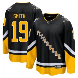 Reilly Smith Pittsburgh Penguins Fanatics Branded Youth Premier 2021/22 Alternate Breakaway Player Jersey (Black)