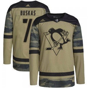Rod Buskas Pittsburgh Penguins Adidas Authentic Military Appreciation Practice Jersey (Camo)