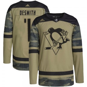 Casey DeSmith Pittsburgh Penguins Adidas Authentic Military Appreciation Practice Jersey (Camo)
