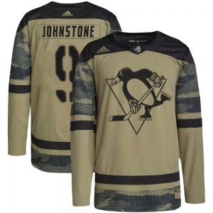 Marc Johnstone Pittsburgh Penguins Adidas Authentic Military Appreciation Practice Jersey (Camo)