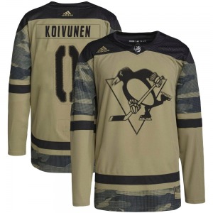 Ville Koivunen Pittsburgh Penguins Adidas Authentic Military Appreciation Practice Jersey (Camo)