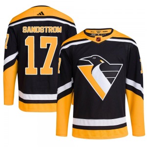 Tomas Sandstrom Pittsburgh Penguins Adidas Authentic Reverse Retro 2.0 Jersey (Black)