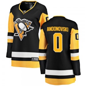Corey Andonovski Pittsburgh Penguins Fanatics Branded Women's Breakaway Home Jersey (Black)