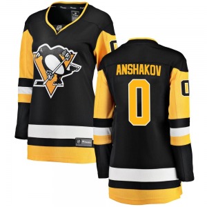 Sergei Anshakov Pittsburgh Penguins Fanatics Branded Women's Breakaway Home Jersey (Black)
