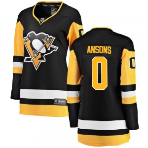 Raivis Ansons Pittsburgh Penguins Fanatics Branded Women's Breakaway Home Jersey (Black)
