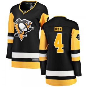 Cody Ceci Pittsburgh Penguins Fanatics Branded Women's Breakaway Home Jersey (Black)