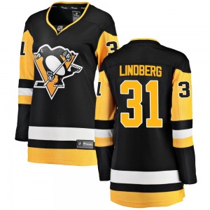 Filip Lindberg Pittsburgh Penguins Fanatics Branded Women's Breakaway Home Jersey (Black)