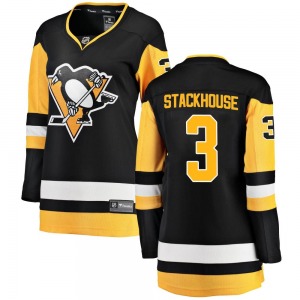 Ron Stackhouse Pittsburgh Penguins Fanatics Branded Women's Breakaway Home Jersey (Black)