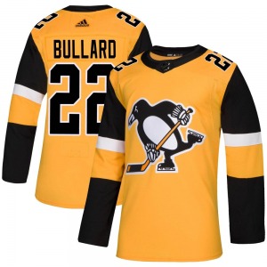 Mike Bullard Pittsburgh Penguins Adidas Authentic Alternate Jersey (Gold)