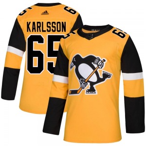 Erik Karlsson Pittsburgh Penguins Adidas Authentic Alternate Jersey (Gold)