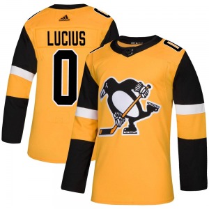 Cruz Lucius Pittsburgh Penguins Adidas Authentic Alternate Jersey (Gold)