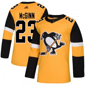 Brock McGinn Pittsburgh Penguins Adidas Authentic Alternate Jersey (Gold)