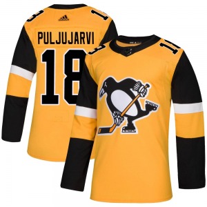 Jesse Puljujarvi Pittsburgh Penguins Adidas Authentic Alternate Jersey (Gold)