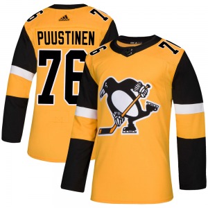 Valtteri Puustinen Pittsburgh Penguins Adidas Authentic Alternate Jersey (Gold)