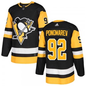Vasily Ponomarev Pittsburgh Penguins Adidas Authentic Home Jersey (Black)