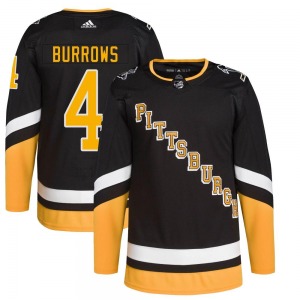 Dave Burrows Pittsburgh Penguins Adidas Authentic 2021/22 Alternate Primegreen Pro Player Jersey (Black)