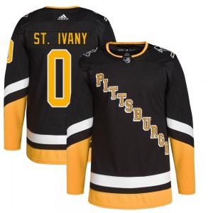 Jack St. Ivany Pittsburgh Penguins Adidas Authentic 2021/22 Alternate Primegreen Pro Player Jersey (Black)