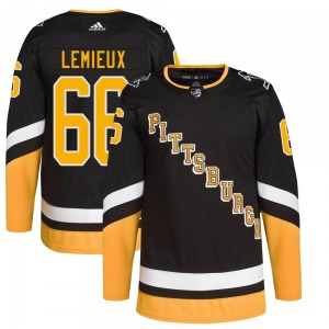 Mario Lemieux Pittsburgh Penguins Adidas Authentic 2021/22 Alternate Primegreen Pro Player Jersey (Black)