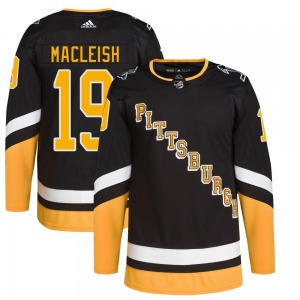 Rick Macleish Pittsburgh Penguins Adidas Authentic 2021/22 Alternate Primegreen Pro Player Jersey (Black)