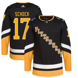 Ron Schock Pittsburgh Penguins Adidas Authentic 2021/22 Alternate Primegreen Pro Player Jersey (Black)