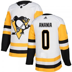 Andre Anania Pittsburgh Penguins Adidas Authentic Away Jersey (White)