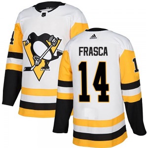 Jordan Frasca Pittsburgh Penguins Adidas Authentic Away Jersey (White)