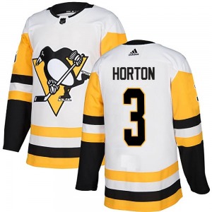 Tim Horton Pittsburgh Penguins Adidas Authentic Away Jersey (White)