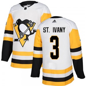 Jack St. Ivany Pittsburgh Penguins Adidas Authentic Away Jersey (White)