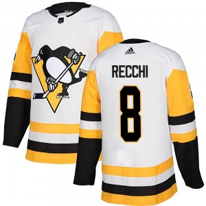Mark Recchi Pittsburgh Penguins Adidas Authentic Away Jersey (White)