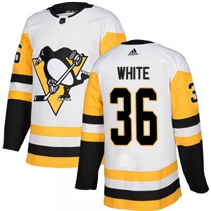 Colin White Pittsburgh Penguins Adidas Authentic Away Jersey (White)