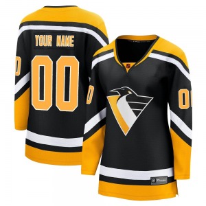 Custom Pittsburgh Penguins Fanatics Branded Women's Breakaway Custom Special Edition 2.0 Jersey (Black)