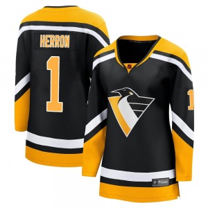 Denis Herron Pittsburgh Penguins Fanatics Branded Women's Breakaway Special Edition 2.0 Jersey (Black)
