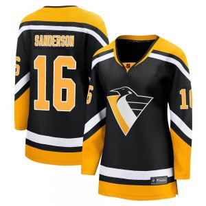 Derek Sanderson Pittsburgh Penguins Fanatics Branded Women's Breakaway Special Edition 2.0 Jersey (Black)