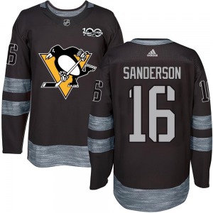 Derek Sanderson Pittsburgh Penguins Authentic 1917-2017 100th Anniversary Jersey (Black)