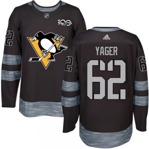 Brayden Yager Pittsburgh Penguins Authentic 1917-2017 100th Anniversary Jersey (Black)