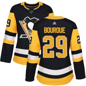 Phil Bourque Pittsburgh Penguins Adidas Women's Authentic Home Jersey (Black)