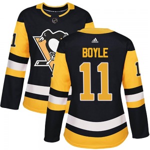 Brian Boyle Pittsburgh Penguins Adidas Women's Authentic Home Jersey (Black)