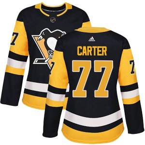 Jeff Carter Pittsburgh Penguins Adidas Women's Authentic Home Jersey (Black)