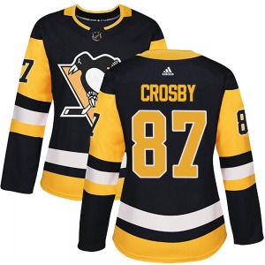 Sidney Crosby Pittsburgh Penguins Adidas Women's Authentic Home Jersey (Black)