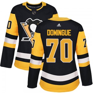 Louis Domingue Pittsburgh Penguins Adidas Women's Authentic Home Jersey (Black)