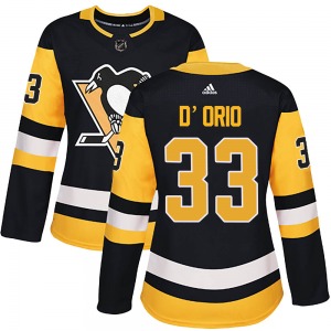 Alex D'Orio Pittsburgh Penguins Adidas Women's Authentic Home Jersey (Black)