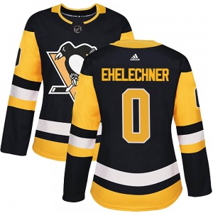 Patrick Ehelechner Pittsburgh Penguins Adidas Women's Authentic Home Jersey (Black)