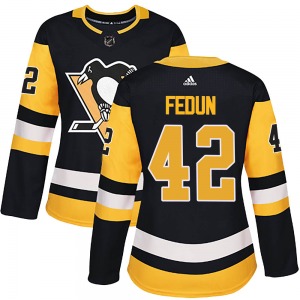 Taylor Fedun Pittsburgh Penguins Adidas Women's Authentic Home Jersey (Black)