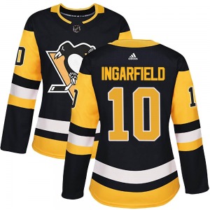 Earl Ingarfield Pittsburgh Penguins Adidas Women's Authentic Home Jersey (Black)