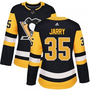 Tristan Jarry Pittsburgh Penguins Adidas Women's Authentic Home Jersey (Black)