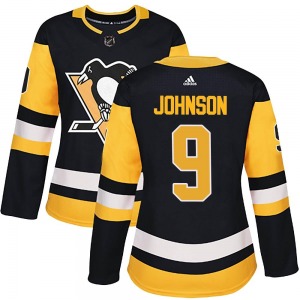 Mark Johnson Pittsburgh Penguins Adidas Women's Authentic Home Jersey (Black)