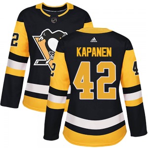 Kasperi Kapanen Pittsburgh Penguins Adidas Women's Authentic Home Jersey (Black)