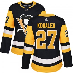 Alex Kovalev Pittsburgh Penguins Adidas Women's Authentic Home Jersey (Black)
